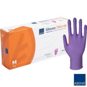 Rękawiczki Nitrylowe Abena op. 100szt Fioletowe - obrazek 2