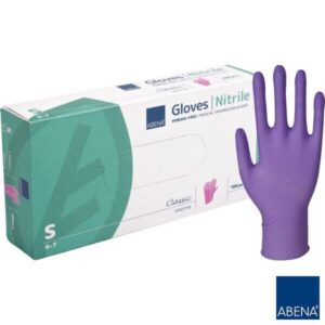 Rękawiczki Nitrylowe Abena op. 100szt Fioletowe - obrazek 3