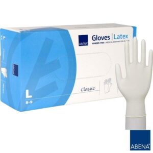 Rękawiczki lateksowe bezpudrowe op. 100szt - obrazek 2