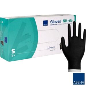 Rękawiczki Nitrylowe Abena op. 100szt Czarne - obrazek 2