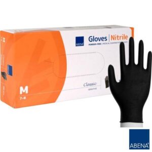 Rękawiczki Nitrylowe Abena op. 100szt Czarne - obrazek 3