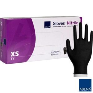 Rękawiczki Nitrylowe Abena op. 100szt Czarne