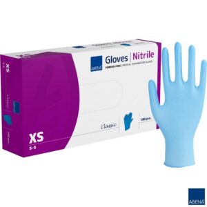 Rękawiczki Nitrylowe Abena op. 100szt Niebieskie