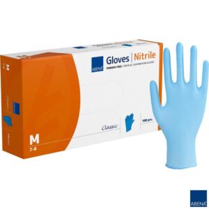 Rękawiczki Nitrylowe Abena op. 100szt Niebieskie - obrazek 3