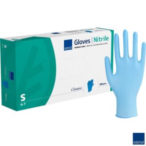Rękawiczki Nitrylowe Abena op. 100szt Niebieskie - obrazek 4